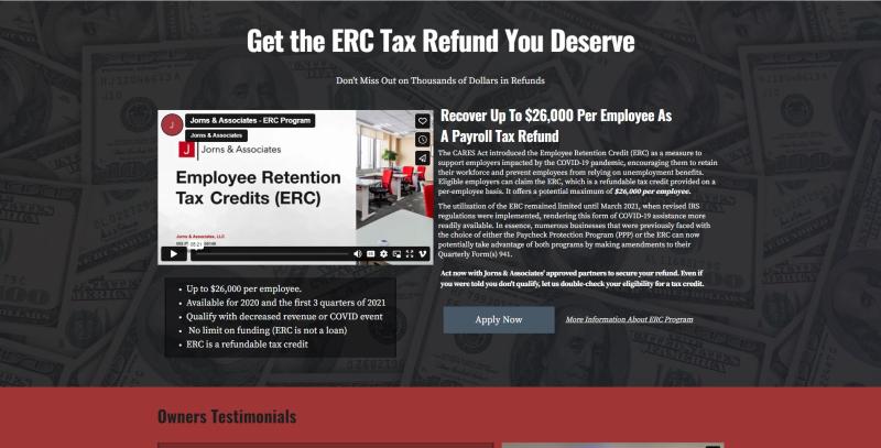 ERC Refund Money Website
